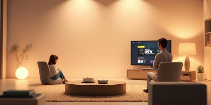 En 3D-illustration av en TV med svenska kanaler på skärmen
