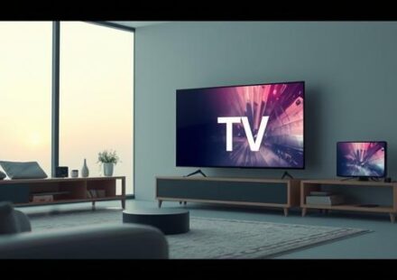 En 3D-illustration av en Apple TV 4K med Nordisk IPTV på skärmen