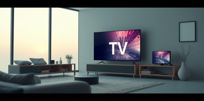 En 3D-illustration av en Apple TV 4K med Nordisk IPTV på skärmen