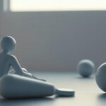 En 3D-illustration av en person som tittar på TV med en hastighetsmätare i förgrunden