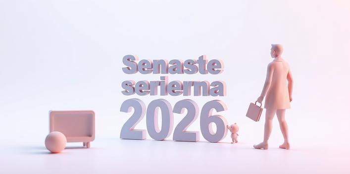 En 3D-illustration av en TV med svensk undertext, omgiven av bekväma soffor och en stor skärm som visar de senaste serierna 2026