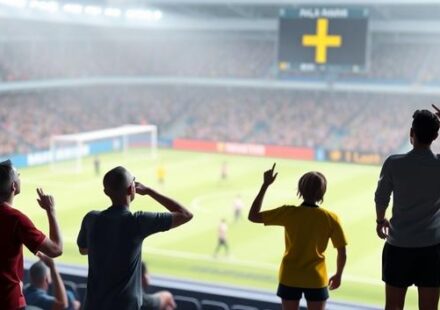 En 3D-illustration av en person som tittar på fotboll på en TV med en stabil IPTV-anslutning