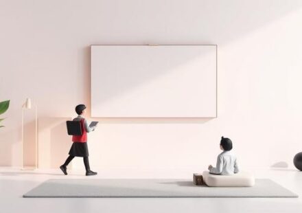 En 3D-illustration av en Nvidia Shield som visar Nordisk IPTV på en TV-skärm