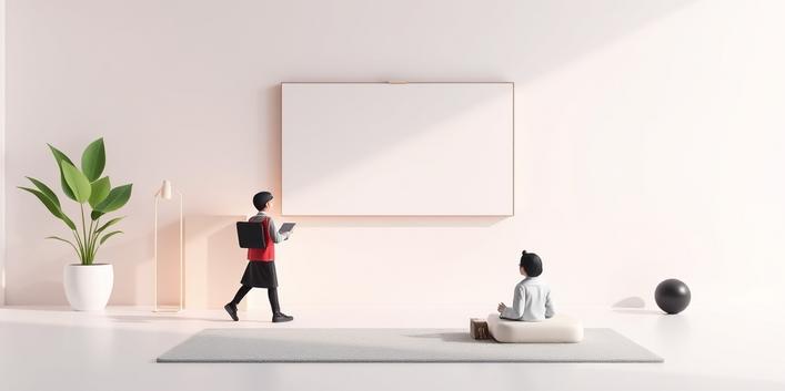 En 3D-illustration av en Nvidia Shield som visar Nordisk IPTV på en TV-skärm
