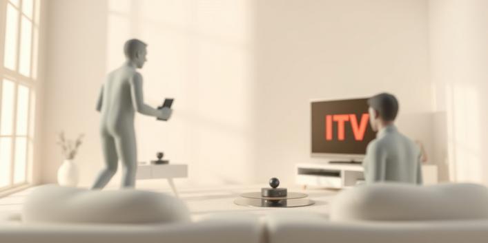 Vacker 3D-illustration som visar hur man köper IPTV med Swish eller Bitcoin