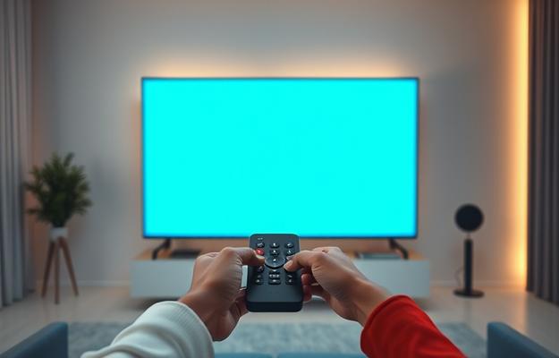 IPTV interface on a Smart TV in Norway