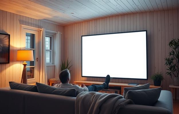 Multiple devices displaying IPTV content, illustrating the flexibility of modern IPTV services in Scandinavia