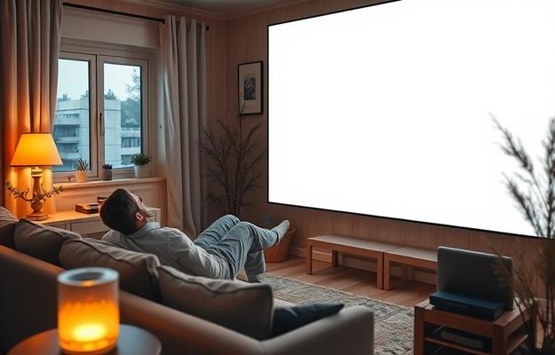 Nordic sports fans watching an ice hockey game on IPTV