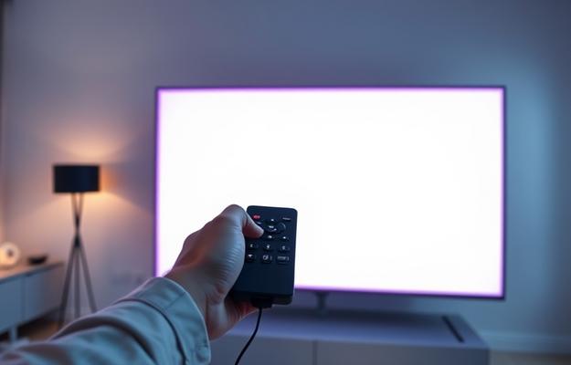 En person använder Nordisk IPTV 4K på sin smartphone.