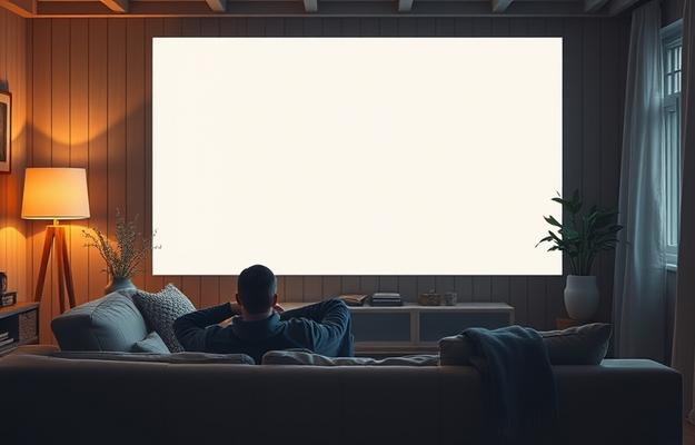 Nordisk IPTV 4K app på en smart-TV i ett svenskt vardagsrum.