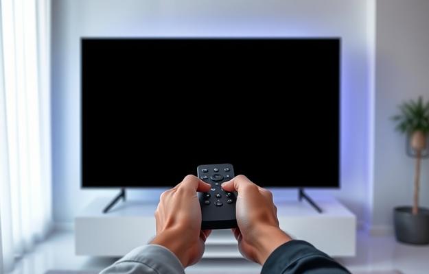 En person som njuter av IPTV på sin TV