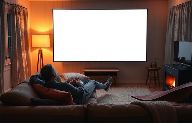 En modern IPTV-box ansluten till en TV