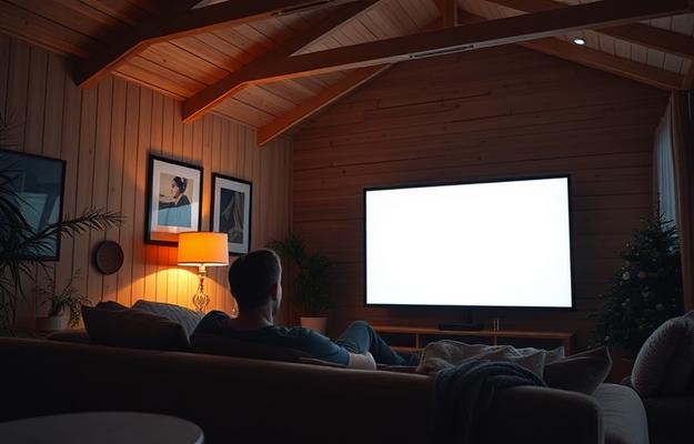 Nordisk IPTV 4K gränssnitt på en Smart TV