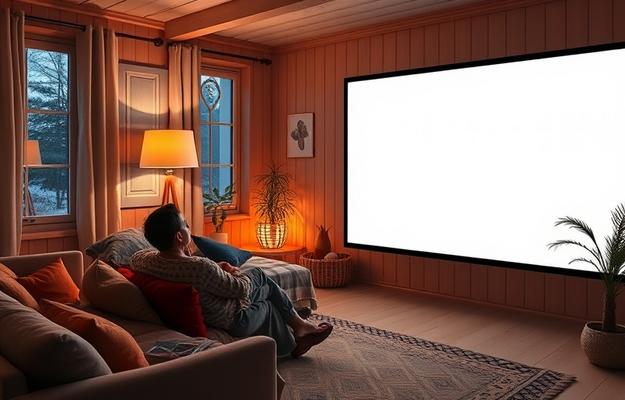 Nordisk IPTV 4K streaming on a modern Smart TV, showcasing its user-friendly interface.