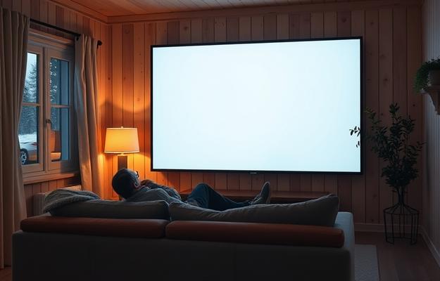 Nordic family enjoying multi-room IPTV streaming