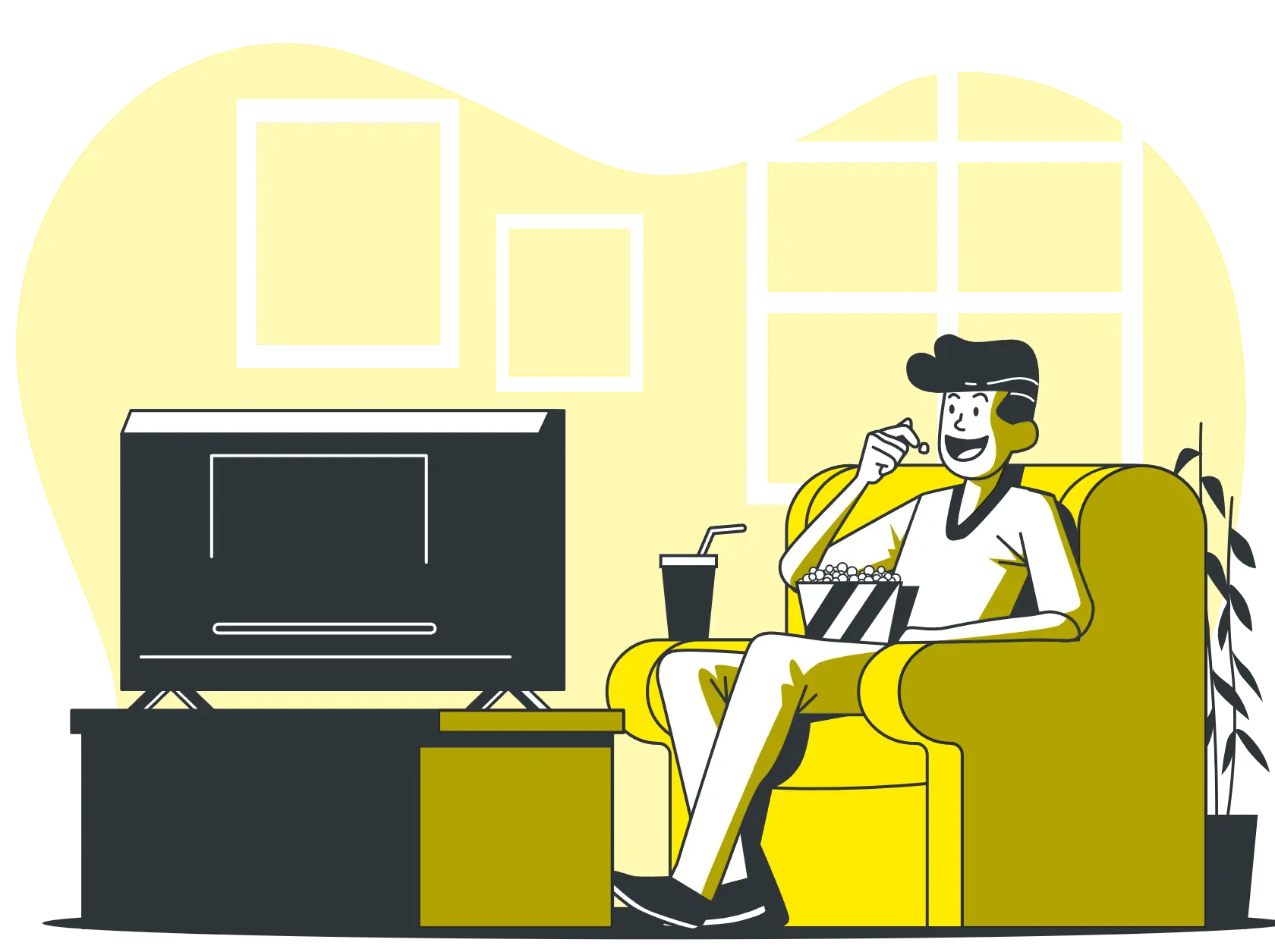 Customer enjoying Nordisk IPTV 4K subscription on their TV at home